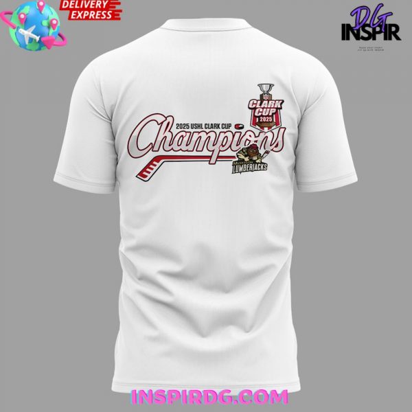 Muskegon Lumberjacks 2025 USHL Clark Cup Performance White T-Shirt