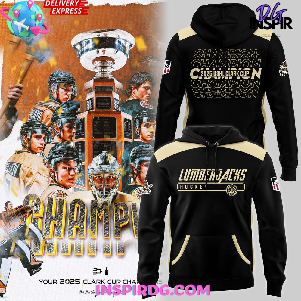 Muskegon Lumberjacks 2025 USHL Clark Cup Special Hoodie