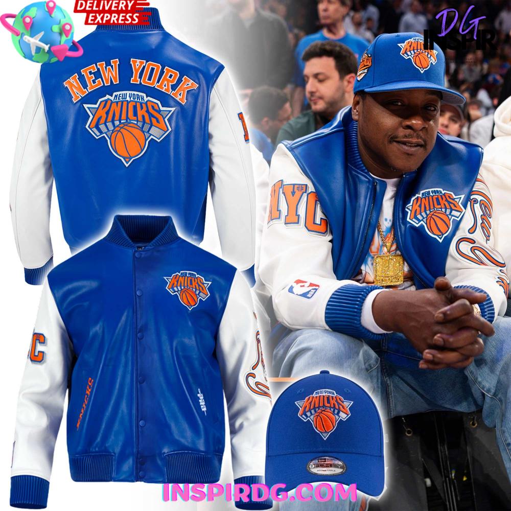 NBA New York Knicks Classic 2025 Playoffs Varsity Jacket NBA New York Knicks Classic 2025 Playoffs Varsity Jacket