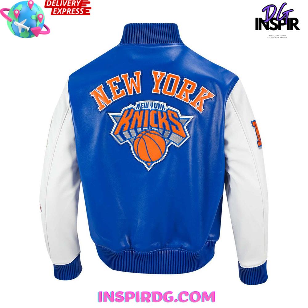 NBA New York Knicks Classic 2025 Playoffs Varsity Jacket NBA New York Knicks Classic 2025 Playoffs Varsity Jacket