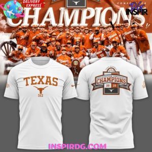 Texas Longhorns Sec Regular Season Title Special White T-Shirt