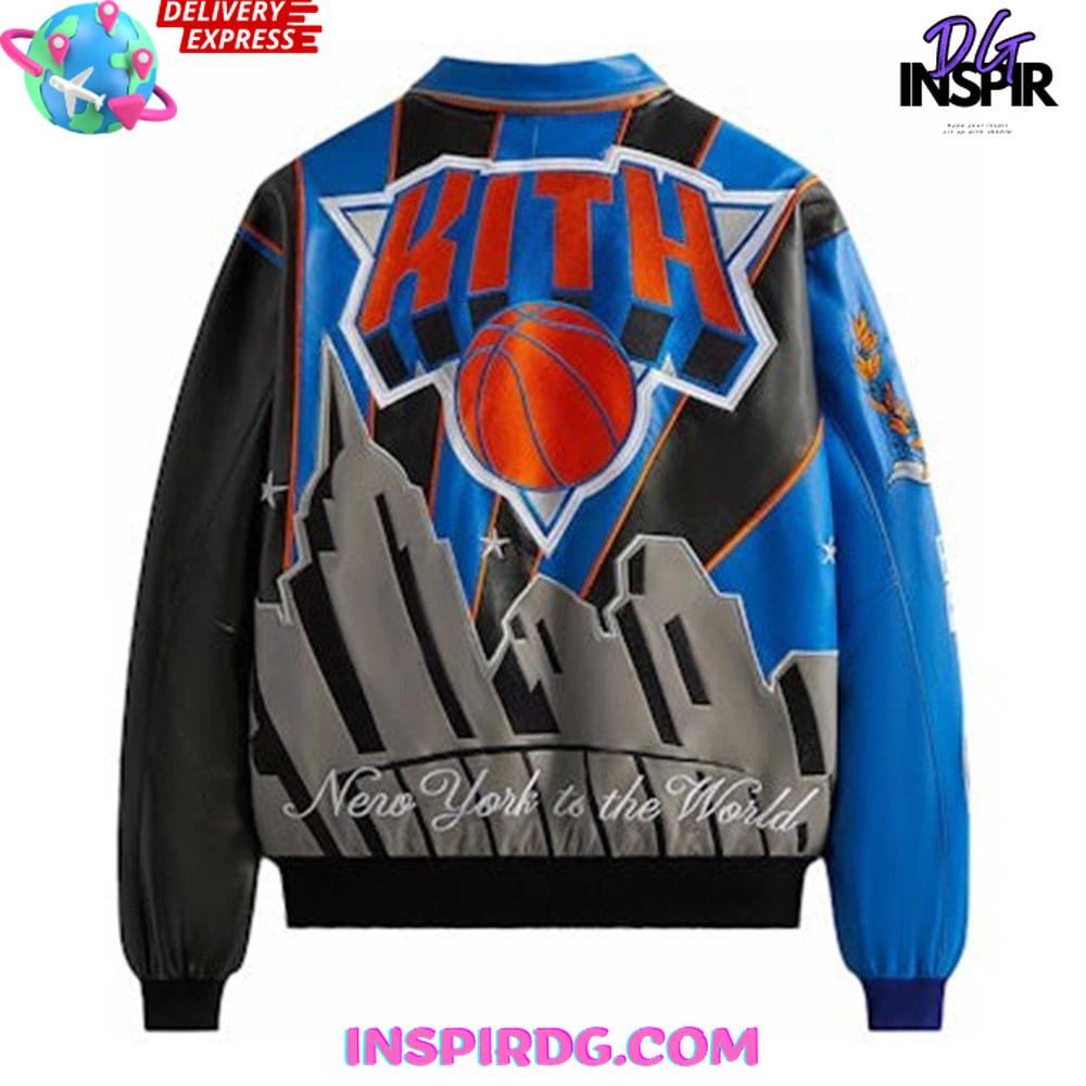 New York Knicks x KITH Skyline 2025 Playoffs Varsity Jacket New York Knicks x KITH Skyline 2025 Playoffs Varsity Jacket