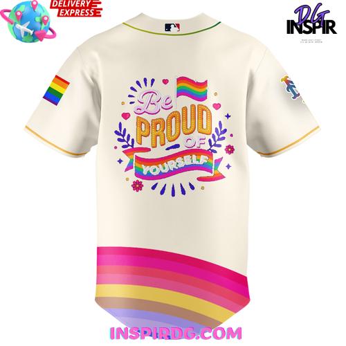 New York Yankees Be Proud of Yourself Pride Celebration Baseball Jersey New York Yankees Be Proud of Yourself Pride Celebration Baseball Jersey