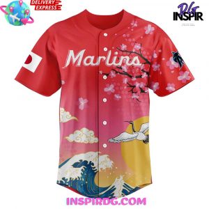 Miami Marlins 2025 Japanese Heritage Baseball Jersey