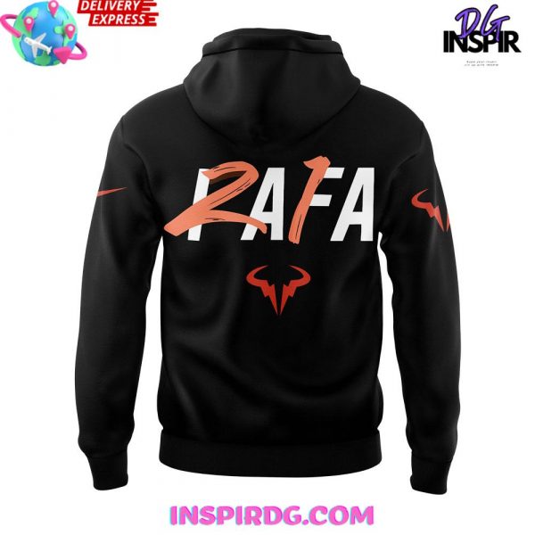 Offical Rafael Nadal Roland Garros Merci Rafa 2025 Black Hoodie