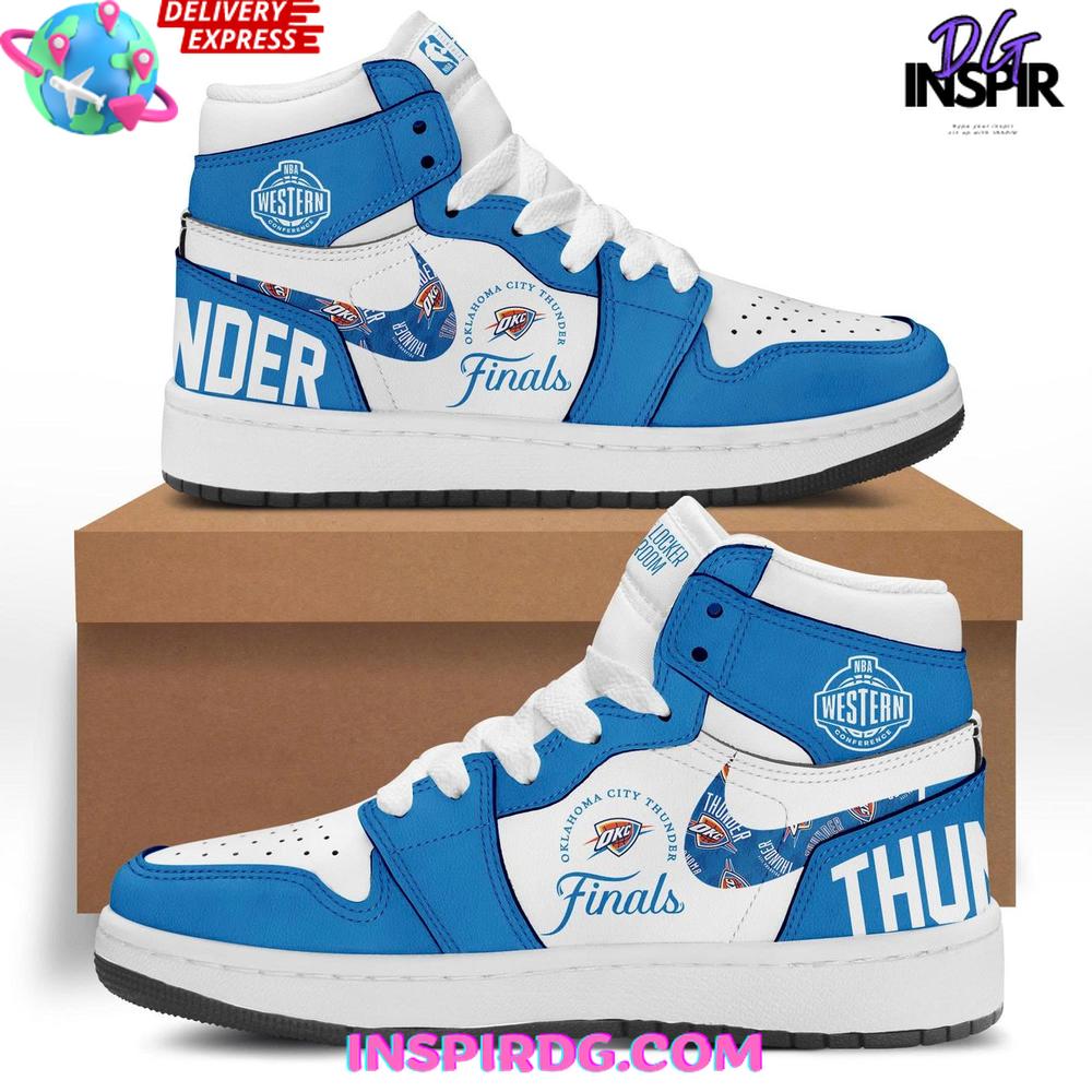 Oklahoma City Thunder Western Conference Finals Custom Nike Air Jordan 1 Oklahoma City Thunder Western Conference Finals Custom Nike Air Jordan 1