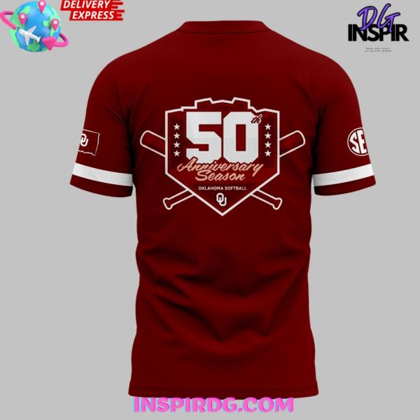 Oklahoma Sooners Softball 50th Anniversary Limited T-Shirt