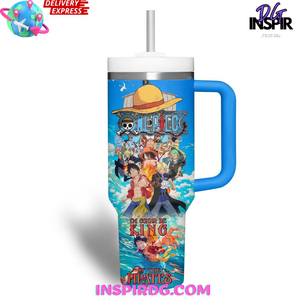 One Piece King of the Pirates Custom Name Stanley Tumbler Cup 40oz One Piece King of the Pirates Custom Name Stanley Tumbler Cup 40oz