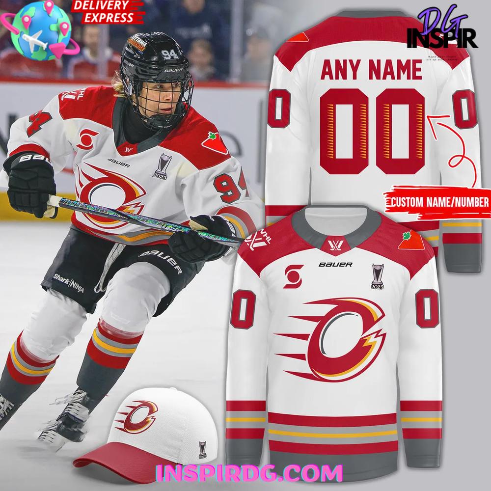Ottawa Charge 2025 PWHL The Walter Cup Hockey Jersey Ottawa Charge 2025 PWHL The Walter Cup Hockey Jersey