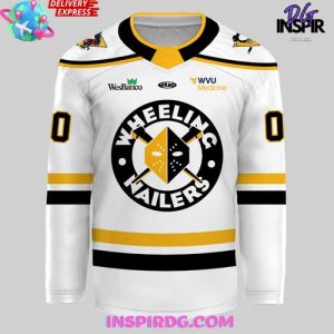 Wheeling Nailers New Uniforms 2025 White Hockey Jersey
