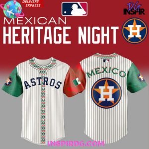 Houston Astros Mexican Heritage Night 2025 Striped Baseball Jersey