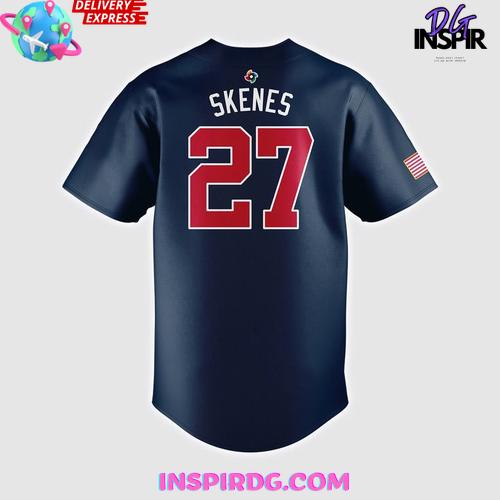 Paul Skenes USA Team World Baseball Classic 2026 Navy Jersey Paul Skenes USA Team World Baseball Classic 2026 Navy Jersey