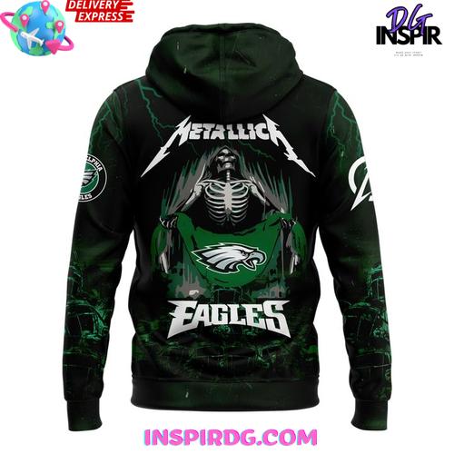 Philadelphia Eagles x Metallica M72 Word Tour 2025 Limited Hoodie Philadelphia Eagles x Metallica M72 Word Tour 2025 Limited Hoodie