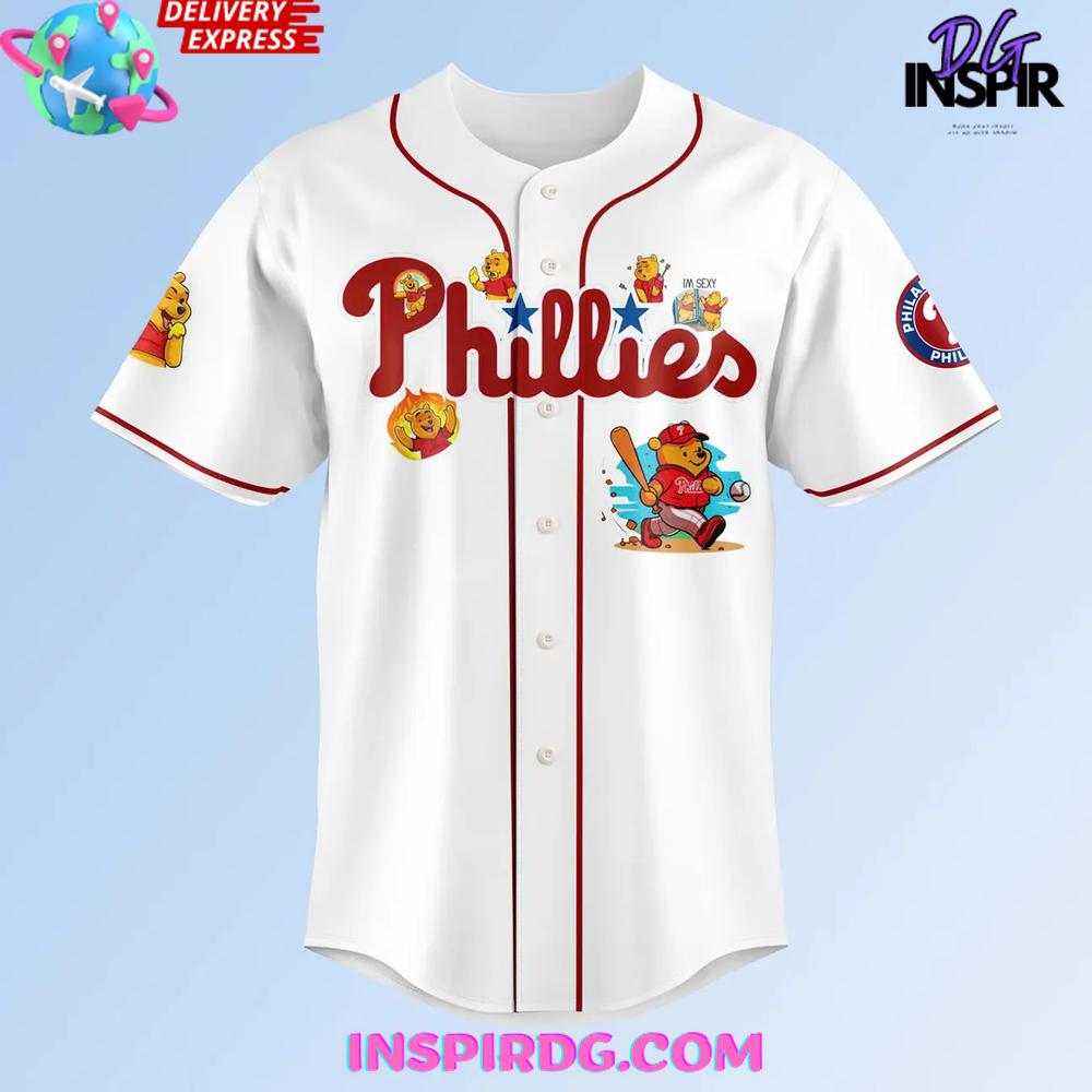 Philadelphia Phillies x Pooh Bear 2025 Baseball Jersey Philadelphia Phillies x Pooh Bear 2025 Baseball Jersey