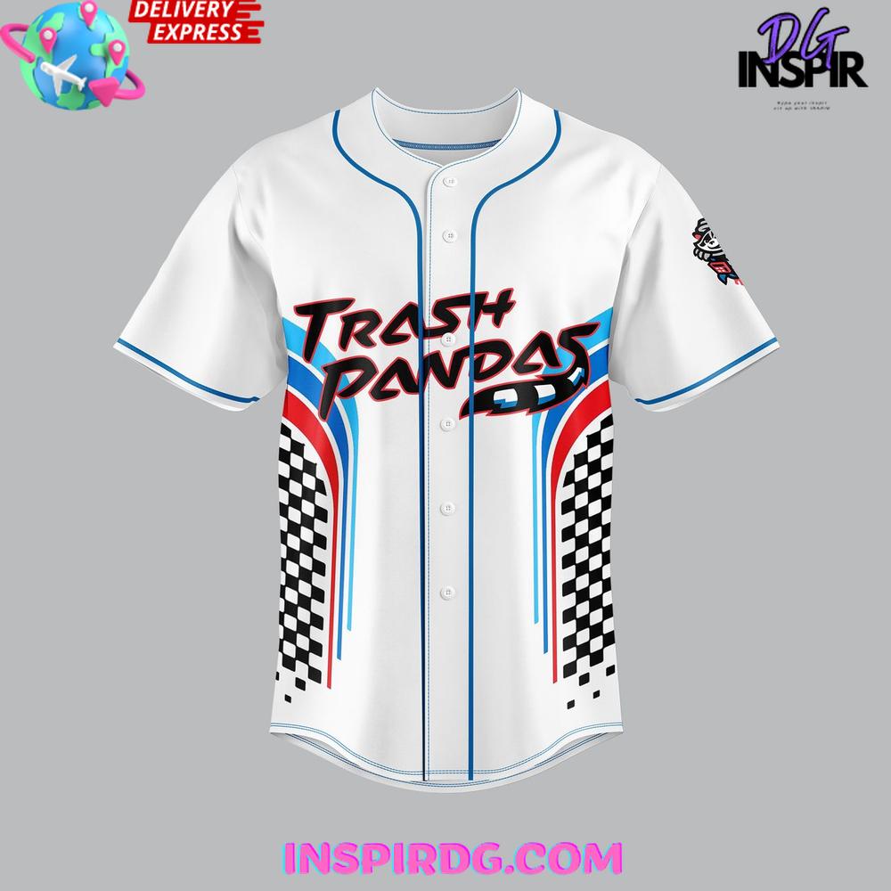 Rocket City Trash Pandas 2025 Racing Night Edition Baseball Jersey Rocket City Trash Pandas 2025 Racing Night Edition Baseball Jersey