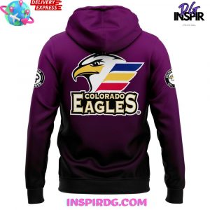 Colorado Eagles x Voodoo Ranger Lounge 2025 Purple Hoodie