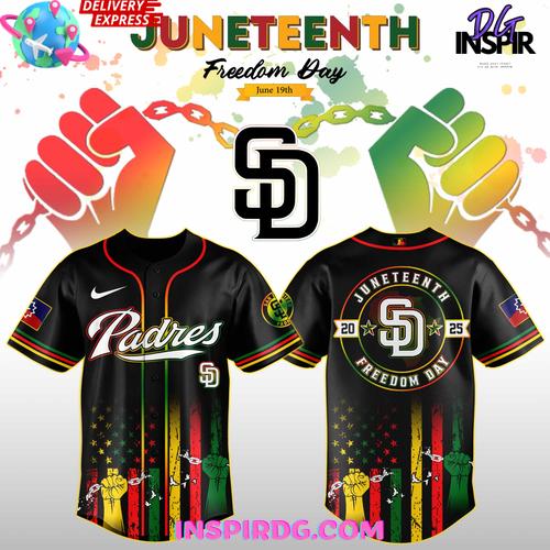 San Diego Padres Juneteenth Day 2025 Special Jersey San Diego Padres Juneteenth Day 2025 Special Jersey
