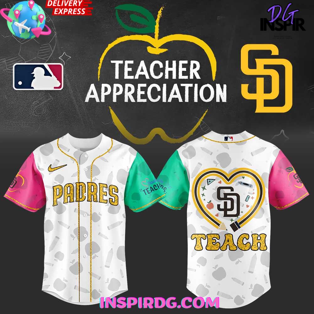 San Diego Padres Teacher Appreciation 2025 Baseball Jersey San Diego Padres Teacher Appreciation 2025 Baseball Jersey