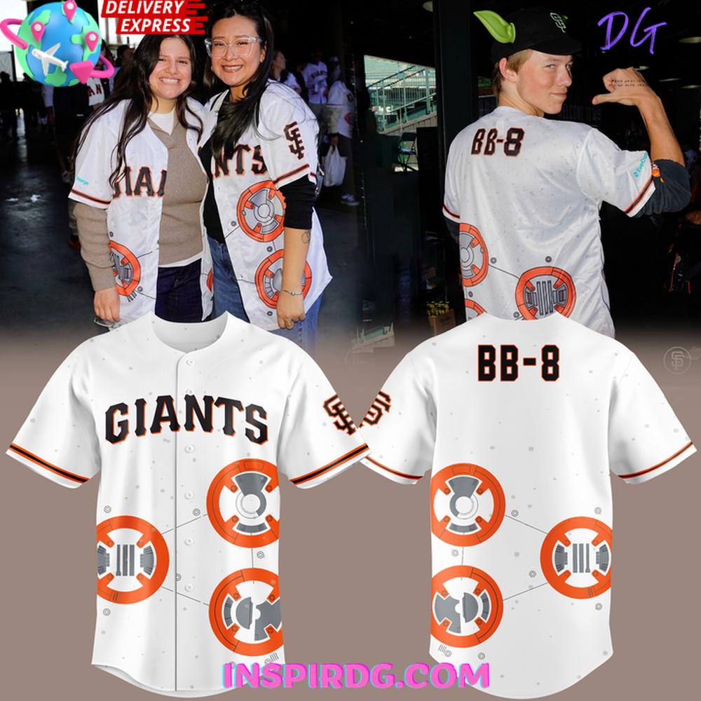 San Francisco Giants 2025 x Star Wars BB-8 Special Baseball Jersey San Francisco Giants 2025 x Star Wars BB-8 Special Baseball Jersey