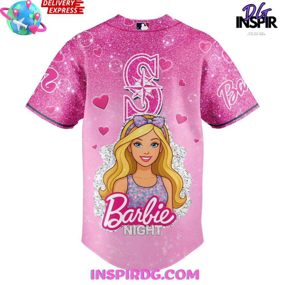Seattle Mariners Barbie Night Limited Edition Baseball Jersey Seattle Mariners Barbie Night Limited Edition Baseball Jersey