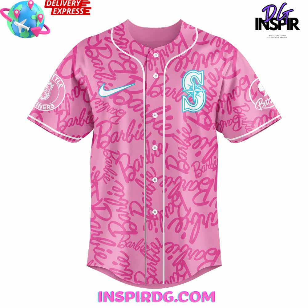 Seattle Mariners Barbie Night Performance Baseball Jersey Seattle Mariners Barbie Night Performance Baseball Jersey
