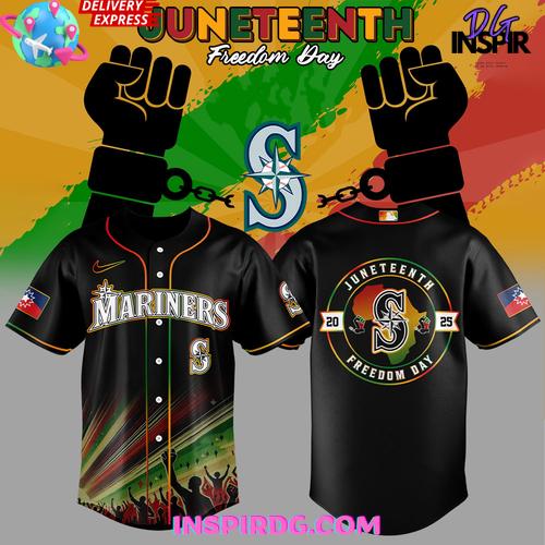 Seattle Mariners Juneteenth Freedom Day 2025 Baseball Jersey Seattle Mariners Juneteenth Freedom Day 2025 Baseball Jersey
