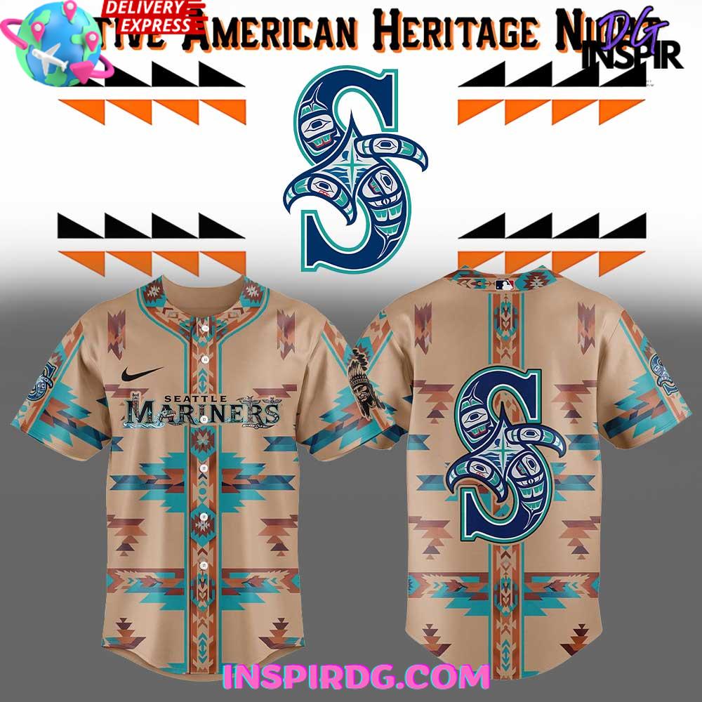 Seattle Mariners Native American Heritage 2025 Baseball Jersey Seattle Mariners Native American Heritage 2025 Baseball Jersey