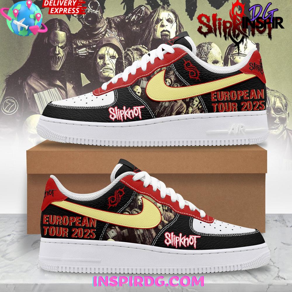 Slipknot European Tour 2025 Limited Edition Nike Air Force 1 Slipknot European Tour 2025 Limited Edition Nike Air Force 1