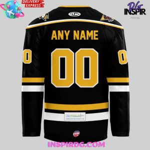 Wheeling Nailers New Uniforms 2025 Black Hockey Jersey 3