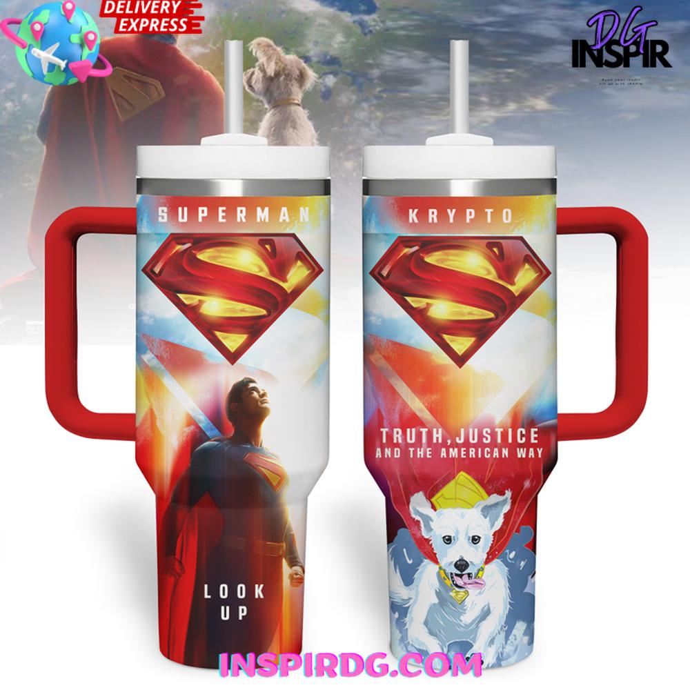 Superman & Krypto Special Edition Stanley Tumbler Cup Superman & Krypto Special Edition Stanley Tumbler Cup