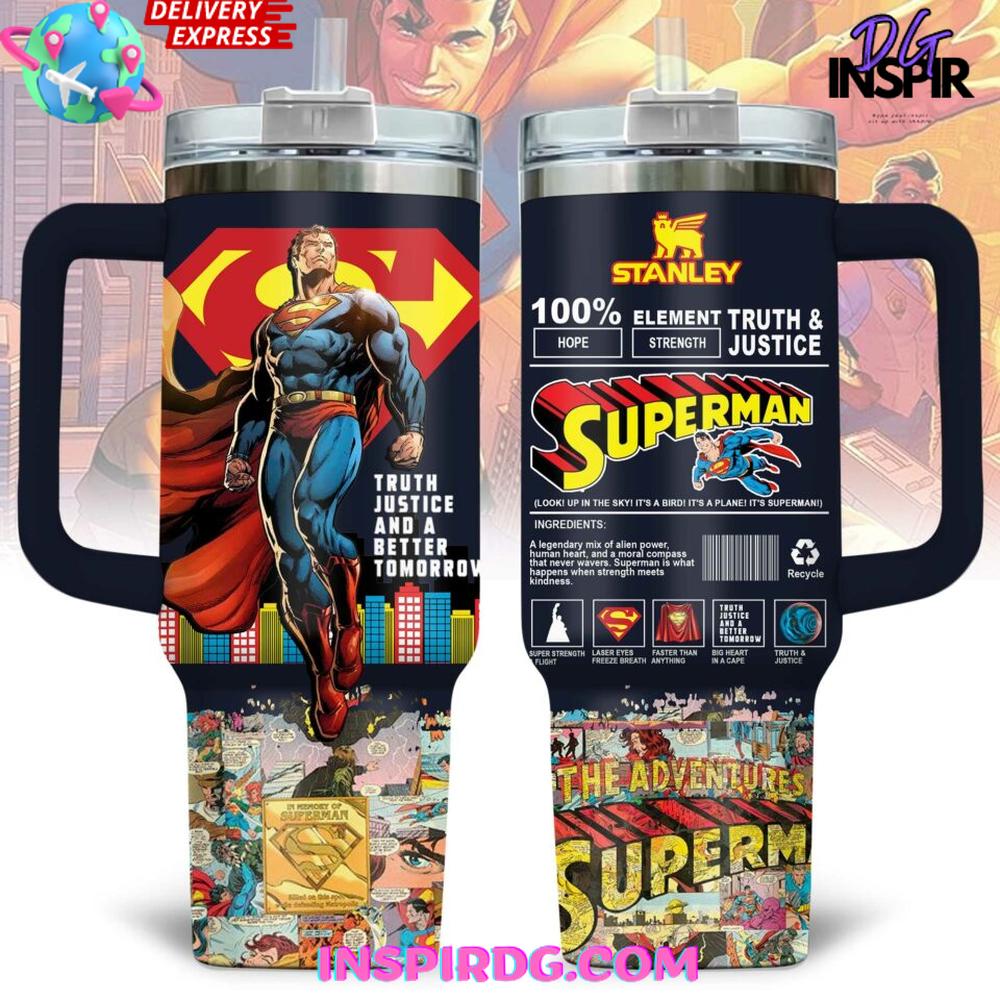 Superman x Stanley Limited Edition Tumbler Cup Superman x Stanley Limited Edition Tumbler Cup