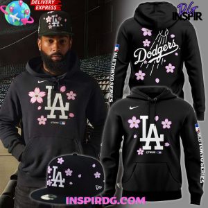 Los Angeles Dodgers MLB Tokyo Series 2025 Black Hoodie
