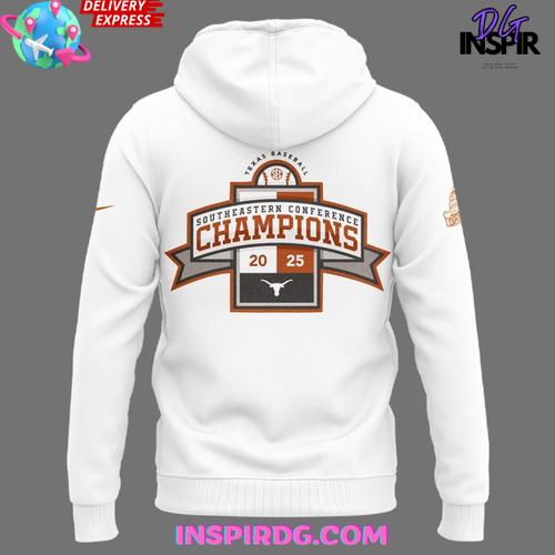 Texas Longhorns Sec Regular Season Title Special White Hoodie Texas Longhorns Sec Regular Season Title Special White Hoodie