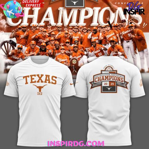 Texas Longhorns Sec Regular Season Title Special White T-Shirt