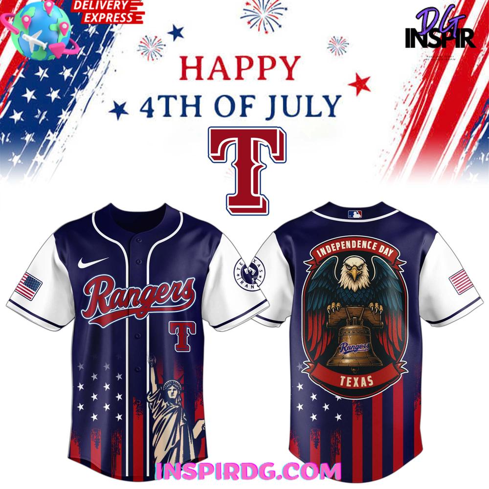 Texas Rangers MLB Independence Day 2025 Baseball Jersey Texas Rangers MLB Independence Day 2025 Baseball Jersey
