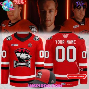 Charlotte Checkers 2025 Calder Cup Playoffs Red Hockey Jersey