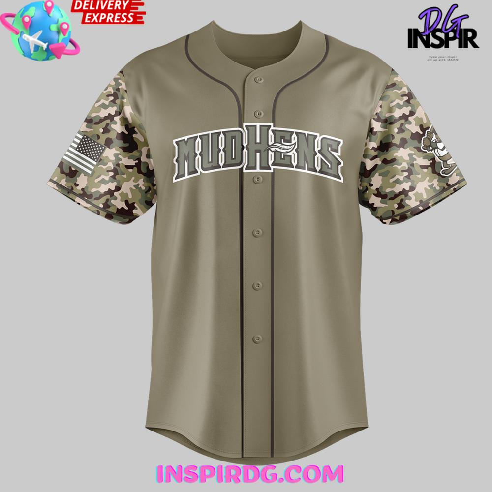 Toledo Mud Hens Military Appreciation Night 2025 Baseball Jersey Toledo Mud Hens Military Appreciation Night 2025 Baseball Jersey