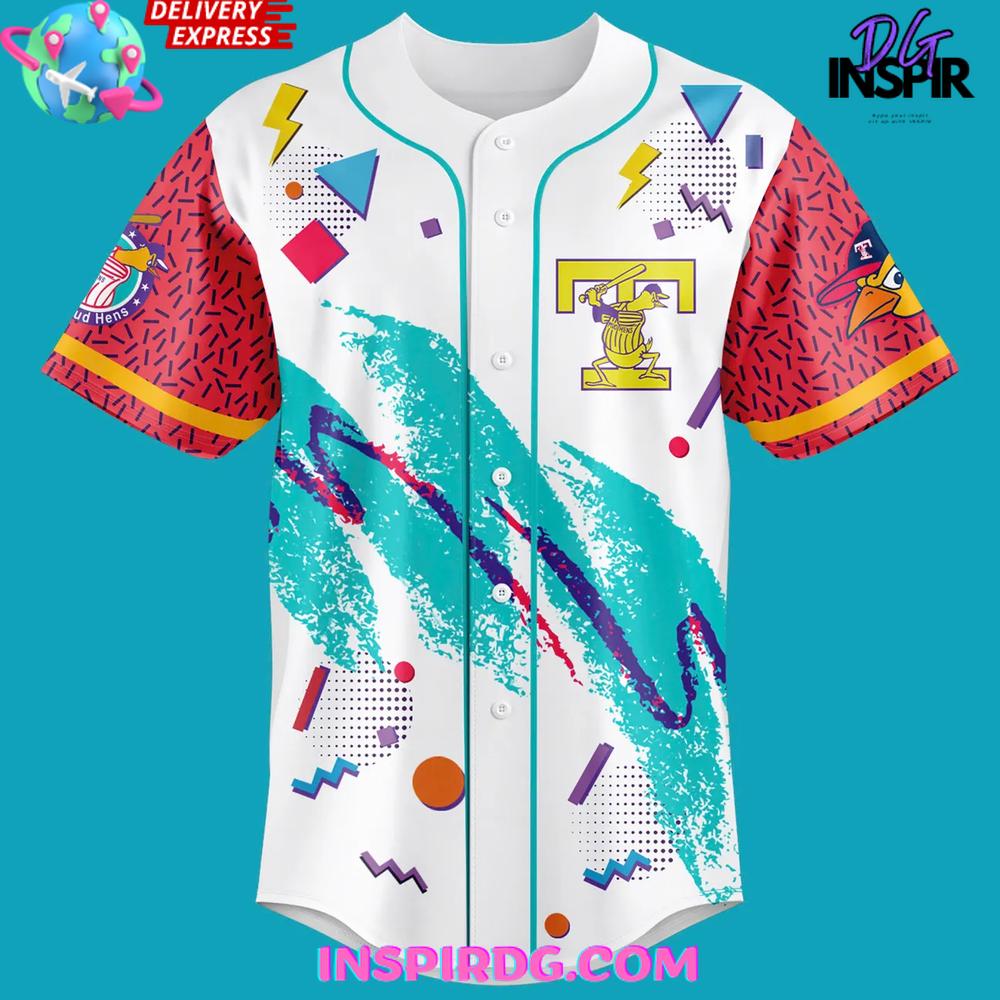 Toledo Mud Hens Throwback 90s Weekend Special Baseball Jersey Toledo Mud Hens Throwback 90s Weekend Special Baseball Jersey
