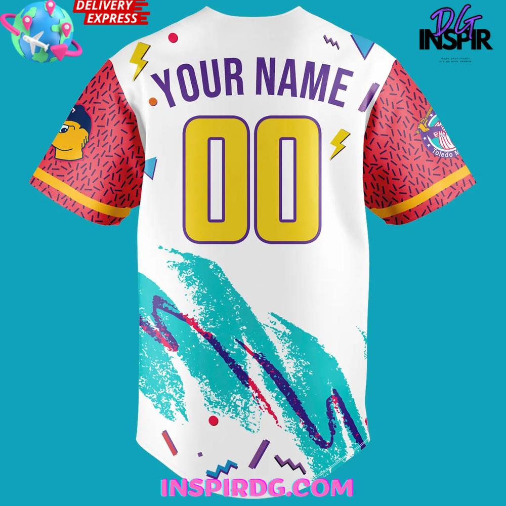 Toledo Mud Hens Throwback 90s Weekend Special Baseball Jersey Toledo Mud Hens Throwback 90s Weekend Special Baseball Jersey