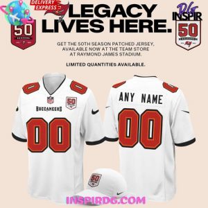 Tampa Bay Buccaneers Celebrate The Legacy of 50 Seasons White Football Jersey