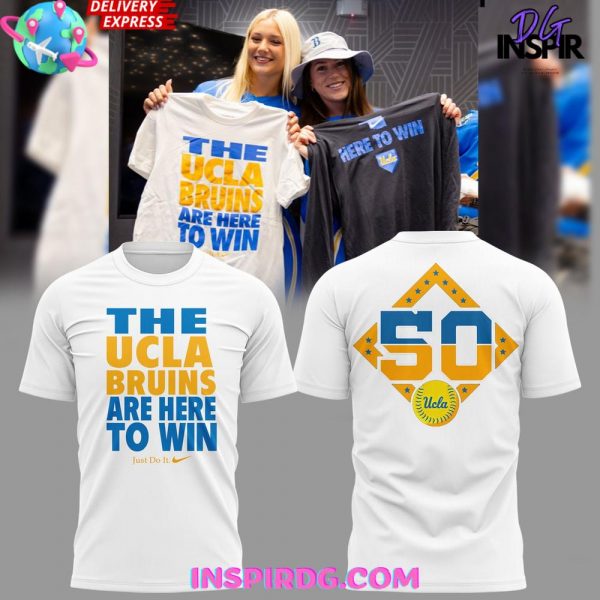UCLA Bruins 50th Softball Anniversary ‘Here to Win’ Nike Shirt Collection