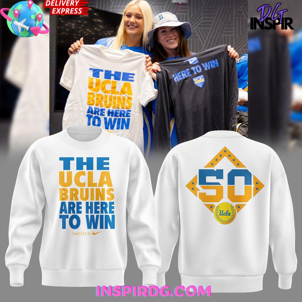 UCLA Bruins 50th Softball Anniversary 'Here to Win' Nike Shirt Collection UCLA Bruins 50th Softball Anniversary 'Here to Win' Nike Shirt Collection