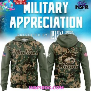Miami Marlins Military Appreciation 2025 Hoodie