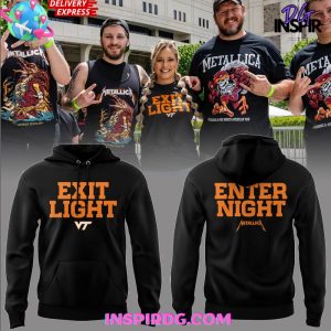 Virginia Tech x Metallica M72 Tour 2025 Exit Light Enter Night Hoodie 3