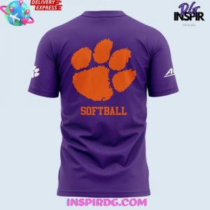 Clemson Tigers 2025 ACC Softball Champions Limited T Shirt 3