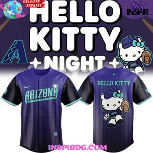 Arizona Diamondbacks 2025 City Connect Hello Kitty Baseball Jersey