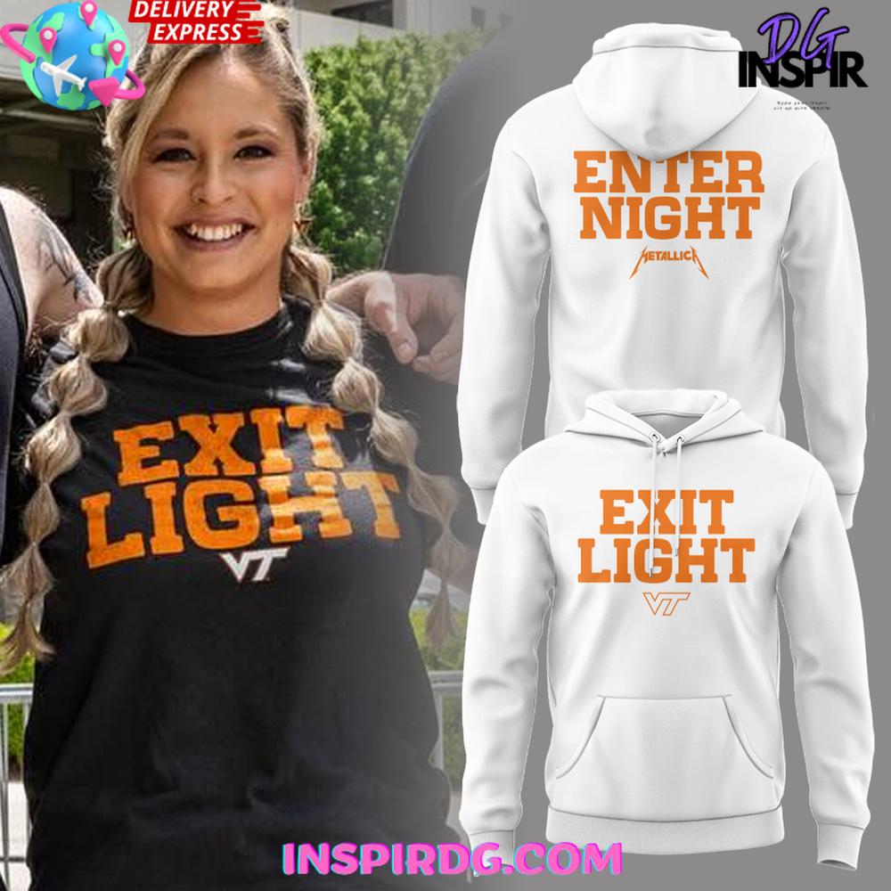 Virginia Tech x Metallica M72 Tour 2025 Exit Light Enter Night Hoodie Virginia Tech x Metallica M72 Tour 2025 Exit Light Enter Night Hoodie