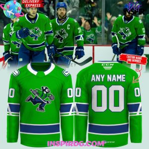 Abbotsford Canucks AHL CCM Edition Green Hockey Jersey