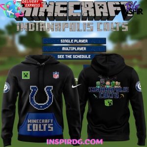 Indianapolis Colts NFL Minecraft Game Limited Edition Hoodie