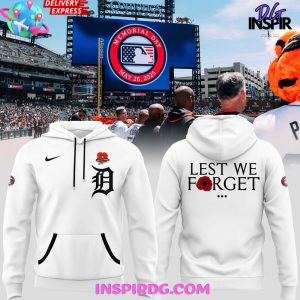 Detroit Tigers Lest We Forget 2025 Memorial Hoodie